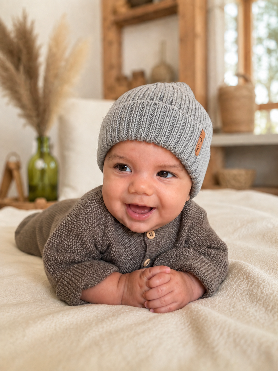 Strickmütze für Kinder, 100% Baby-Alpaka