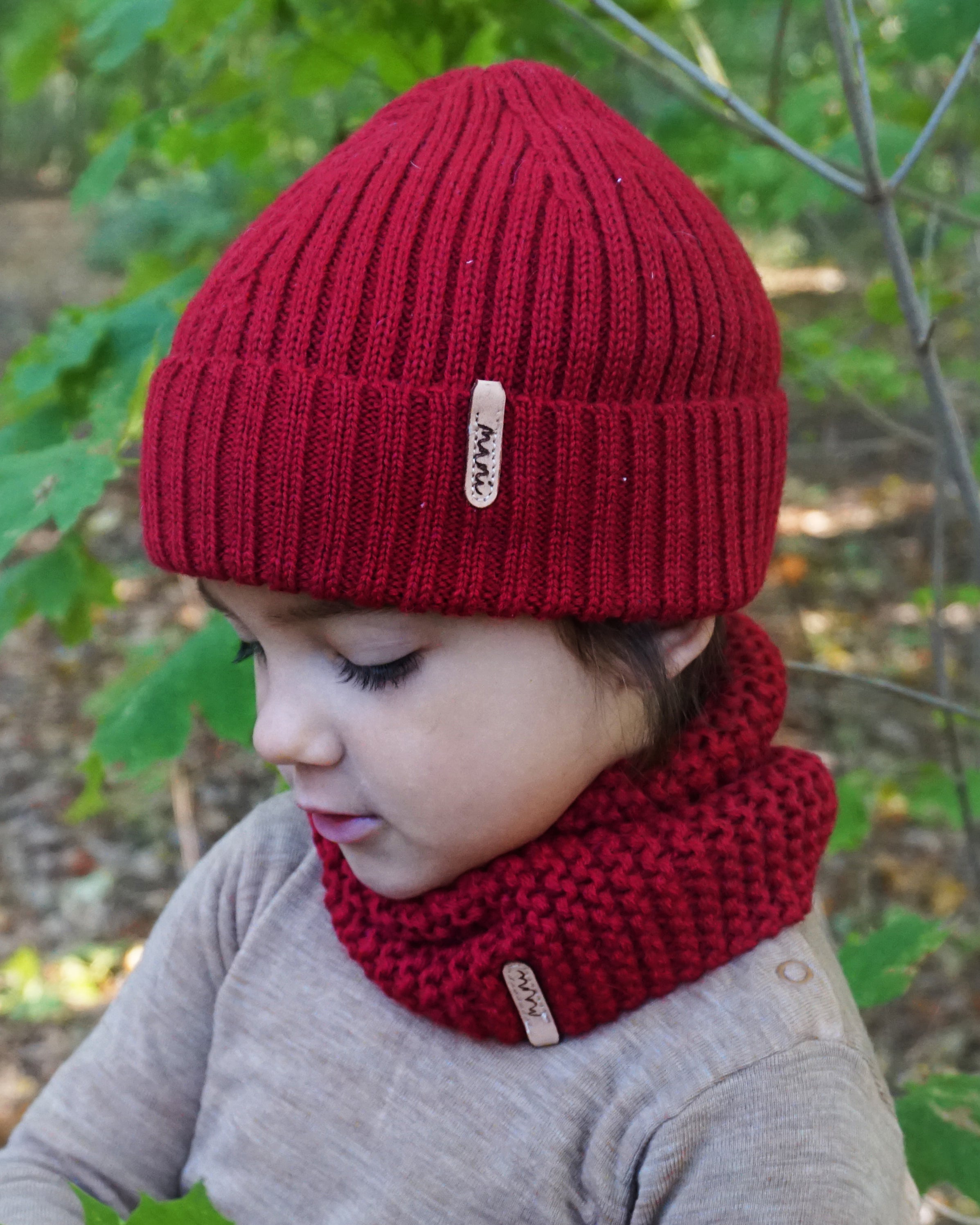 Strickmütze für Kinder, 100% Baby-Alpaka