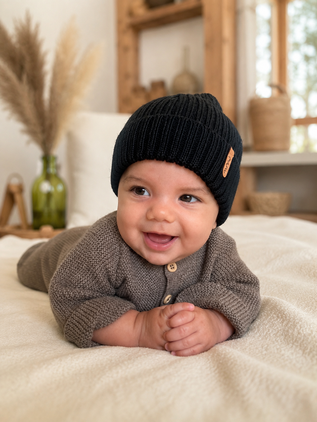 Strickmütze für Kinder, 100% Baby-Alpaka