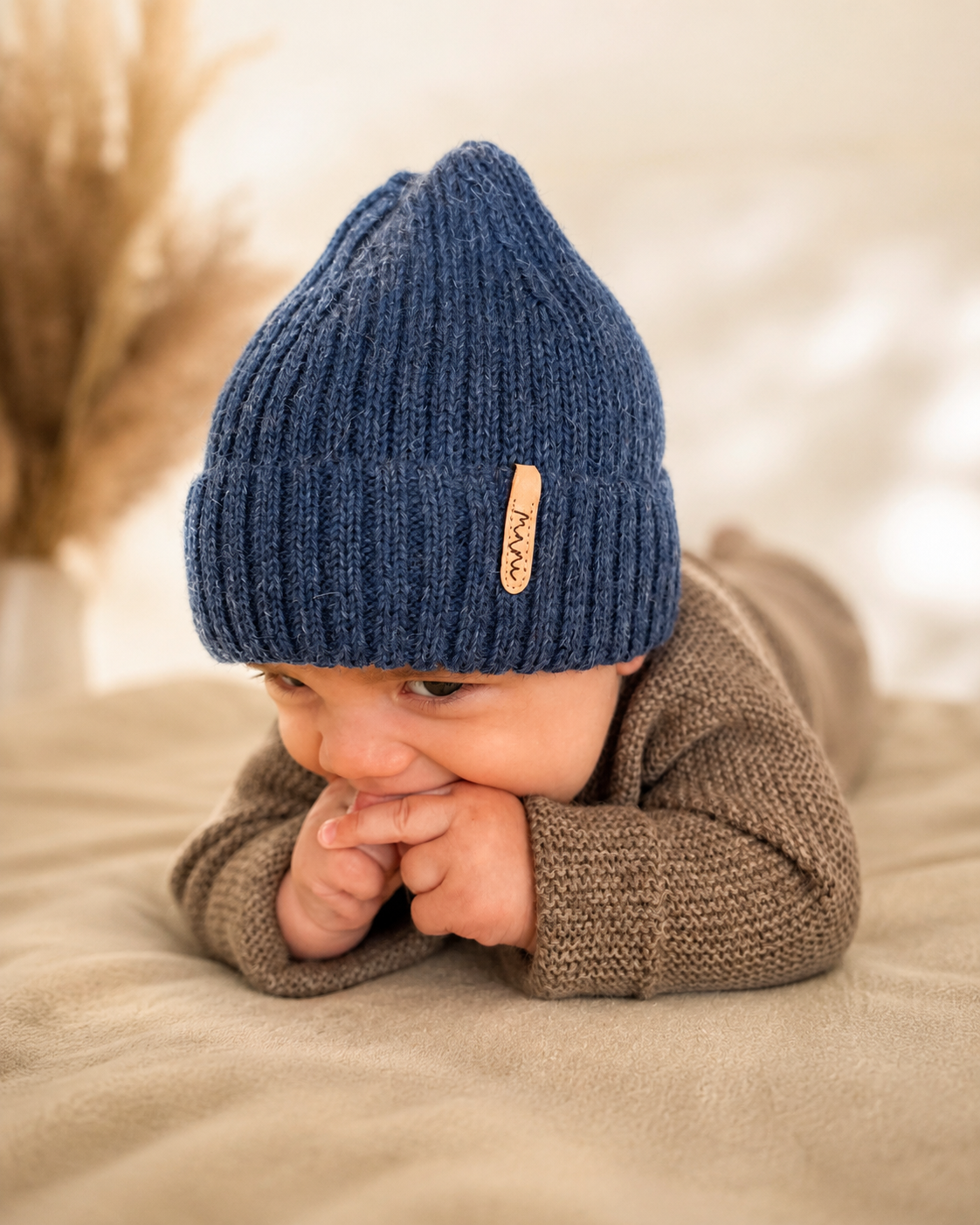 Strickmütze für Kinder, 100% Baby-Alpaka