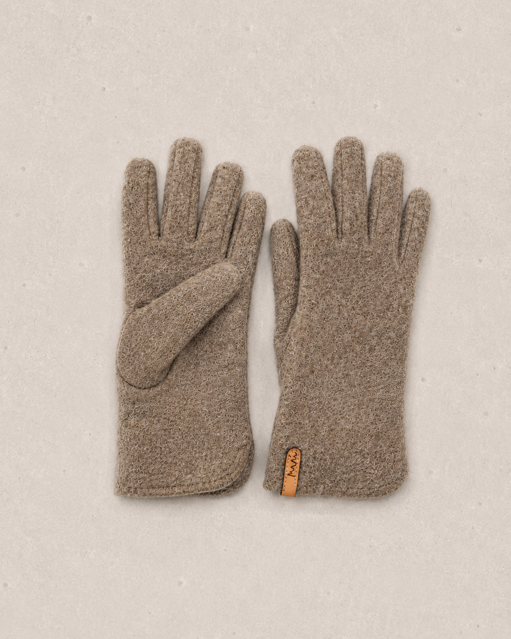 Handschuhe aus Alpaka-Walk für Erwachsene