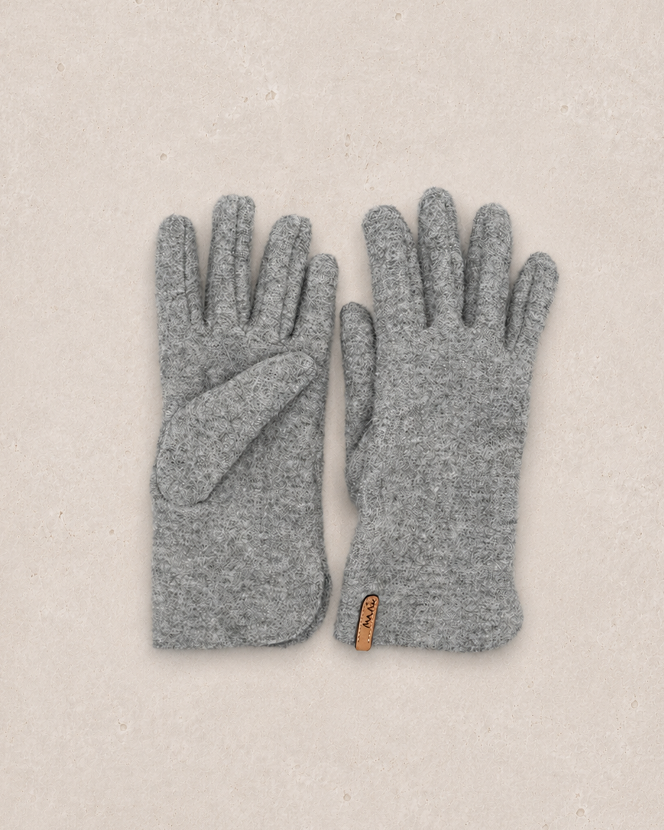 Handschuhe aus Alpaka-Walk für Erwachsene
